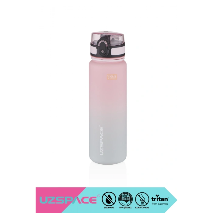 500ml Yeni Çift Renkli Sızdırmaz BPA İçermez Kilitlenebilir Kapaklı Motivasyonel Tritan Su Matarası