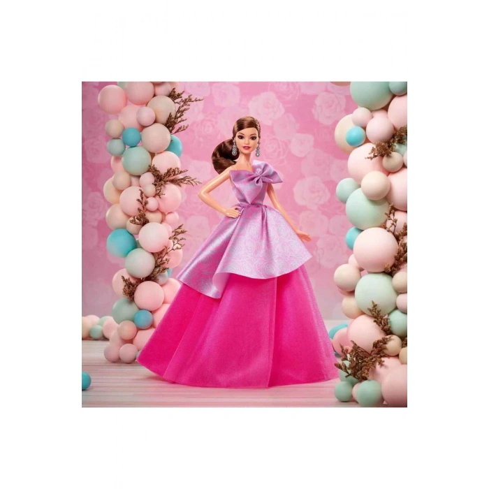 Doğum Günü Bebeği HJX01 - Fiyonk Elbiseli Barbie Jbj08