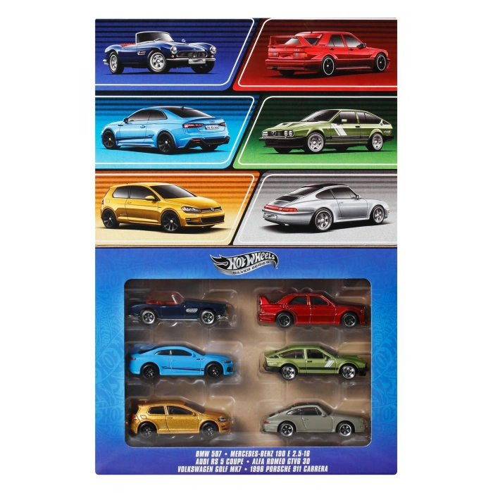 1:64 ölçekli metal oyuncak arabalar, 6lı Euro Style Seti JBY79