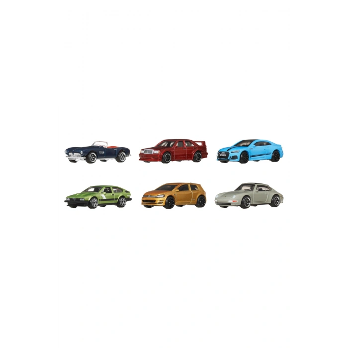 1:64 ölçekli metal oyuncak arabalar, 6lı Euro Style Seti JBY79