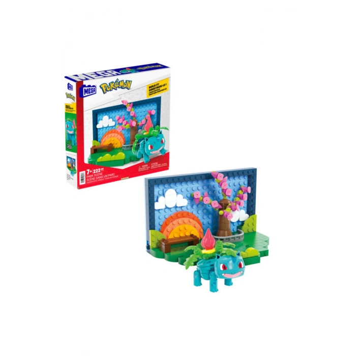 MEGA™ Pokémon™ Park Teması, Çocuklar için aksiyon figürlü birleştirilebilir set (220 Parça) HXF81