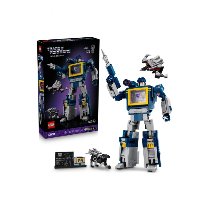LEGO10358 Icons Transformers: Soundwave