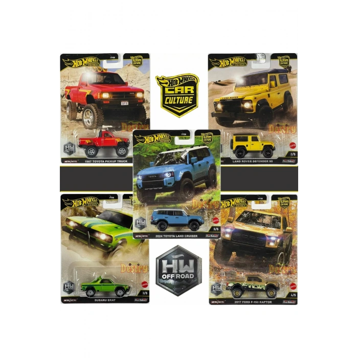 Premium HW Off-Road 5li Set – Toyota, Land Rover, Ford, Subaru (Car Culture Serisi)