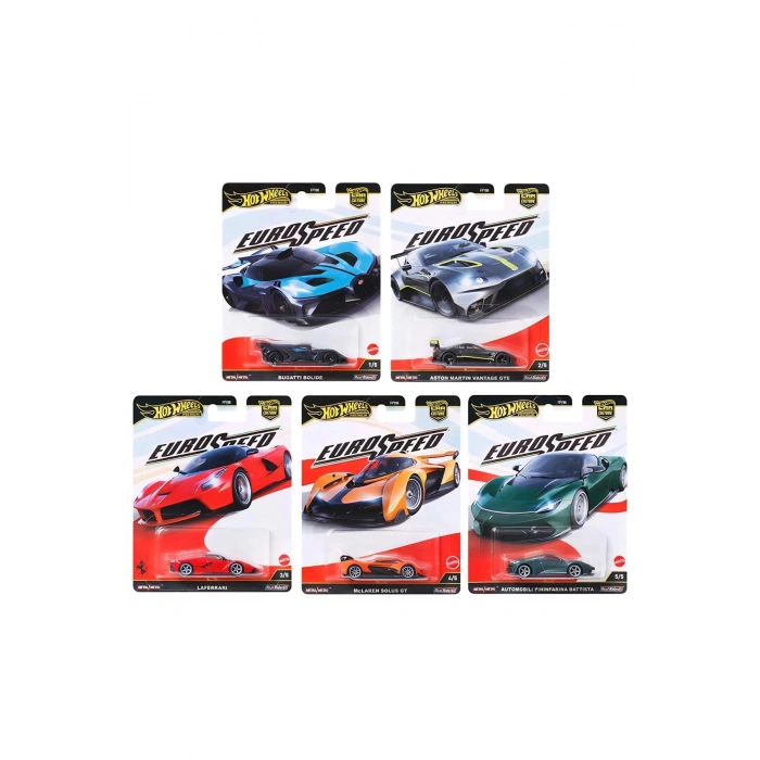 EuroSpeed 2025 5’li Set – Bugatti Bolide, LaFerrari, McLaren Solus GT, Aston Martin,
