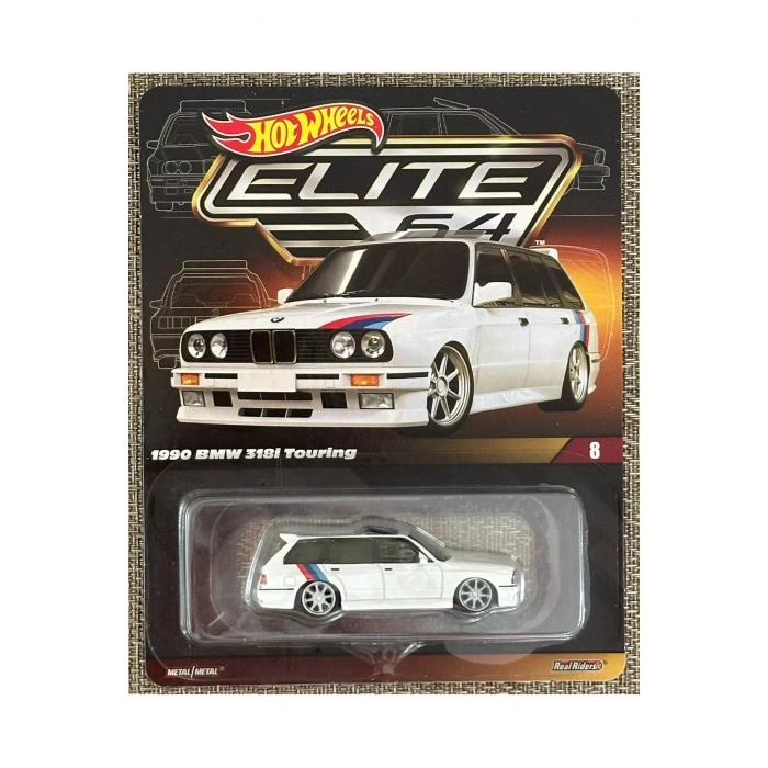 Elite 64 - 1990 BMW 318i Touring Beyaz 1:64 Diecast Model Araba