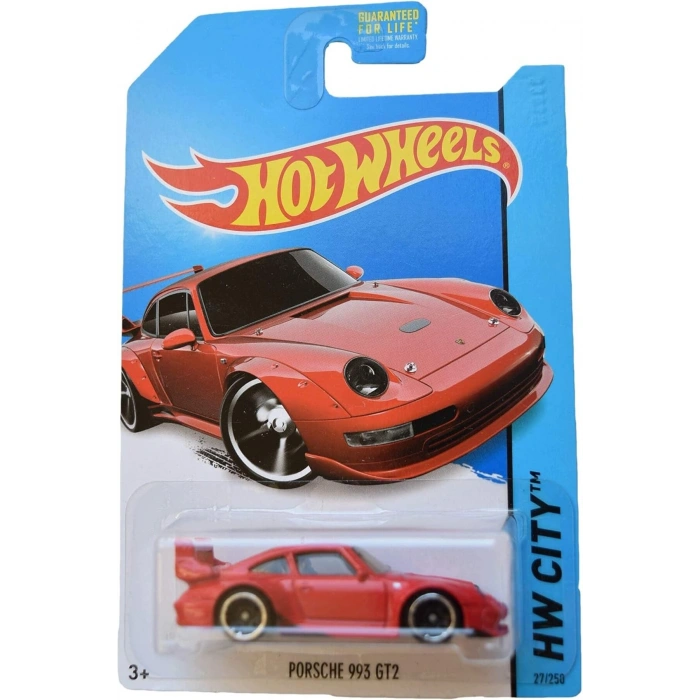 Porsche 993 GT2 HW CITY (BFC48) Kırmızı Yurtdışı Uzun Kartonet 2014