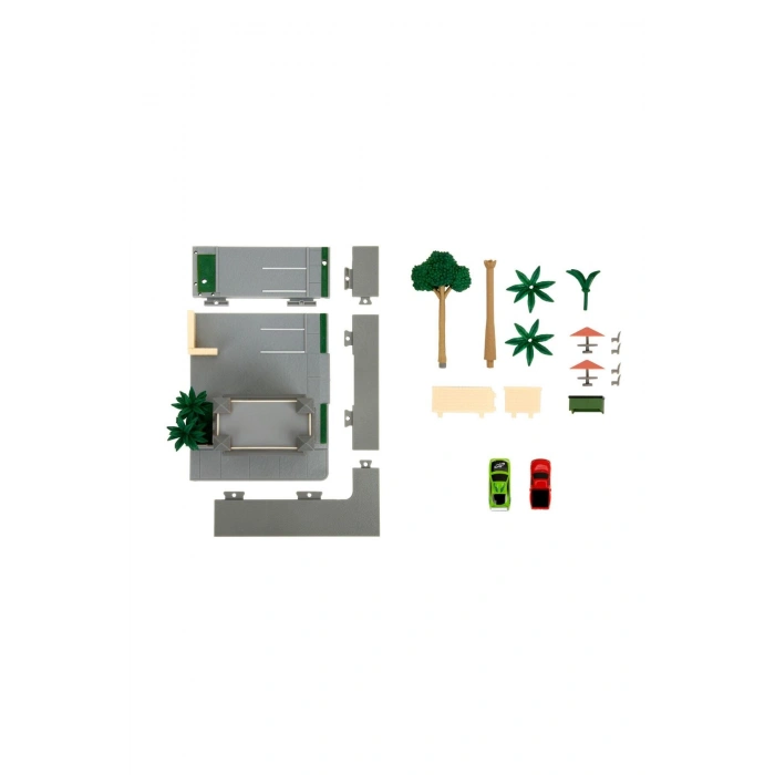 Hızlı ve Öfkeli Torettos Cafe Nano Sahne Diaroma Modellemesi 349