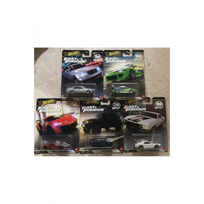 Premium 2026 Fast And Furious 25. Yıl 5li Set HNW46 979N