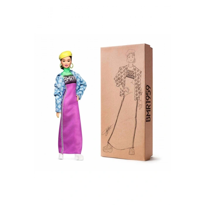 Barbie Bmr1959 Koleksiyon Barbie Bebeği Kot Ceketli Şapkalı Ght95