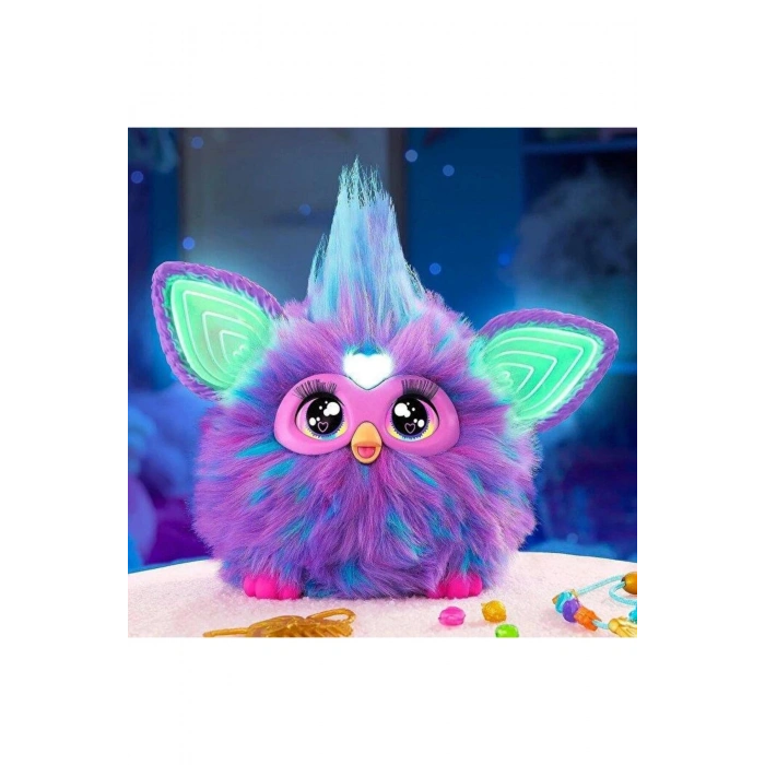 Furby Mor Interaktif Peluş F6744