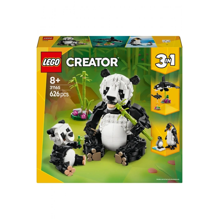 ® Creator 3’ü 1 Arada Vahşi Hayvanlar: Panda Ailesi 31165 - 8+ Yaratıcı Oyuncak Yapım Seti (626P)