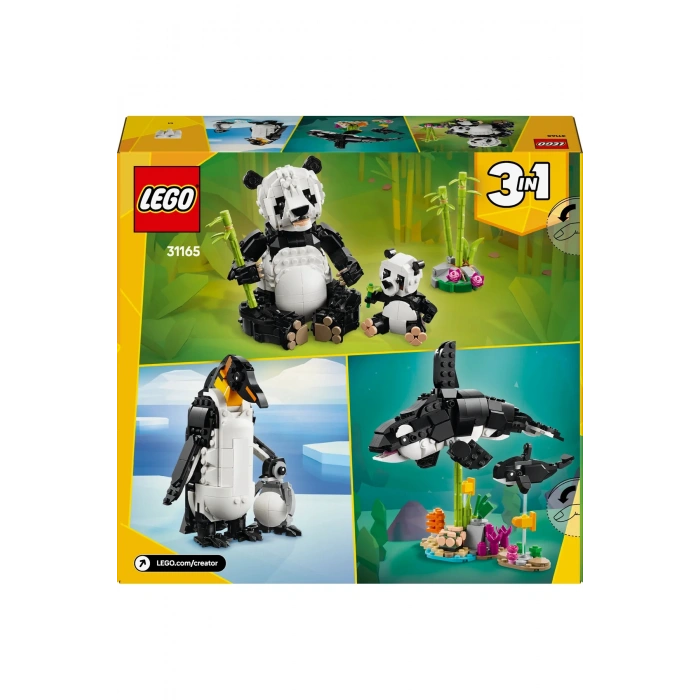 ® Creator 3’ü 1 Arada Vahşi Hayvanlar: Panda Ailesi 31165 - 8+ Yaratıcı Oyuncak Yapım Seti (626P)