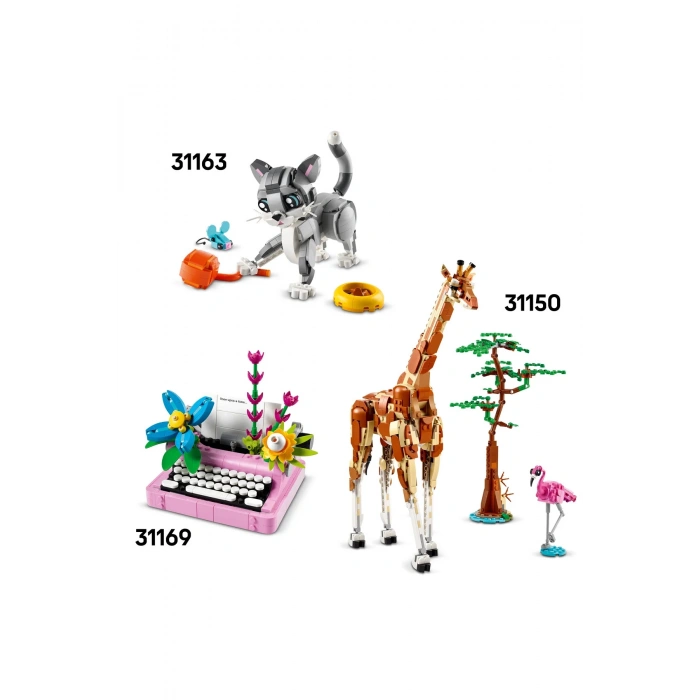 ® Creator 3’ü 1 Arada Vahşi Hayvanlar: Panda Ailesi 31165 - 8+ Yaratıcı Oyuncak Yapım Seti (626P)