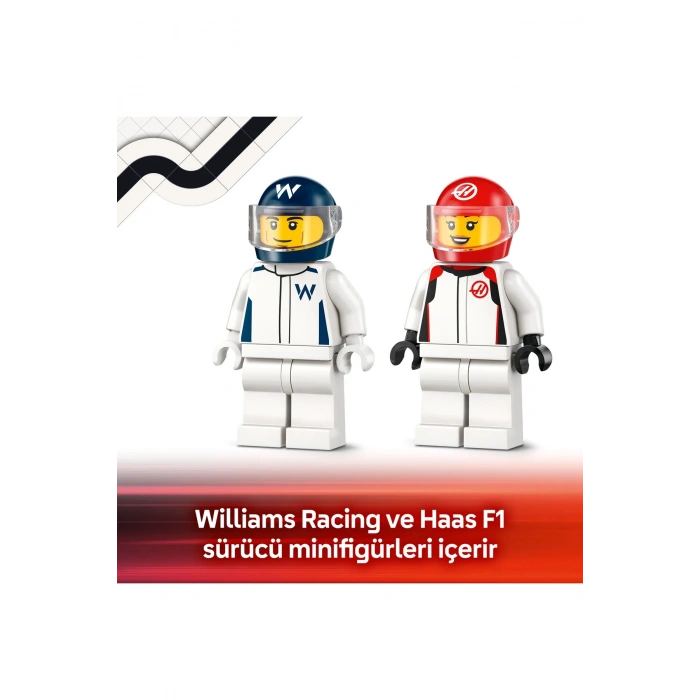® City F1® Williams Racing ve Haas F1® Yarış Arabaları 60464 - 4+ Oyuncak Yapım Seti (92Parça)