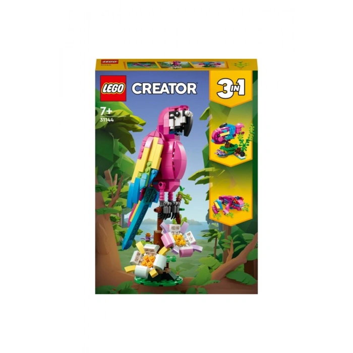 ® Creator Egzotik Pembe Papağan 31144 - 7 Yaş ve Üzeri Çocuklar Için Papağan, Balık ve Kurbağa M