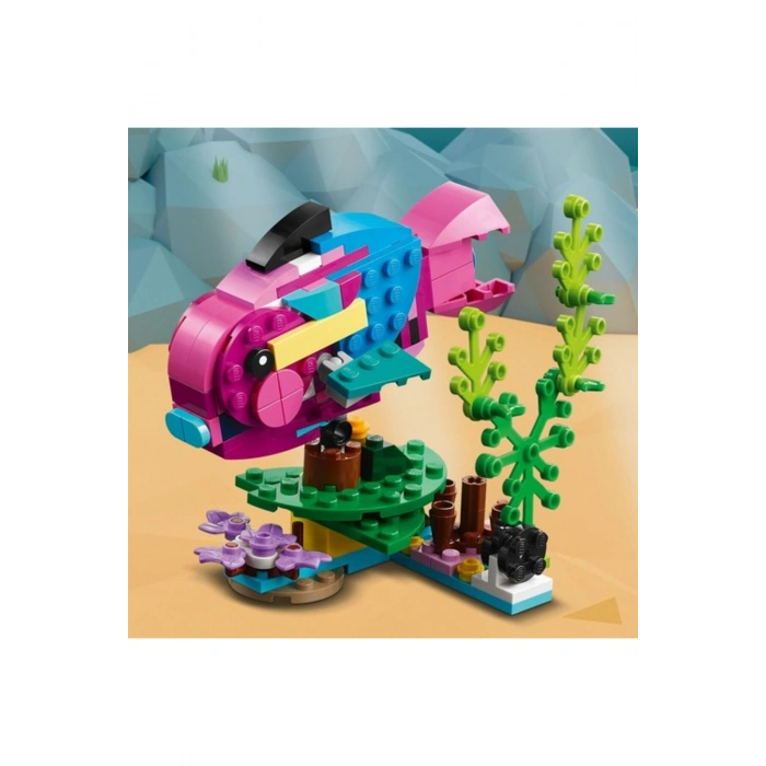 ® Creator Egzotik Pembe Papağan 31144 - 7 Yaş ve Üzeri Çocuklar Için Papağan, Balık ve Kurbağa M
