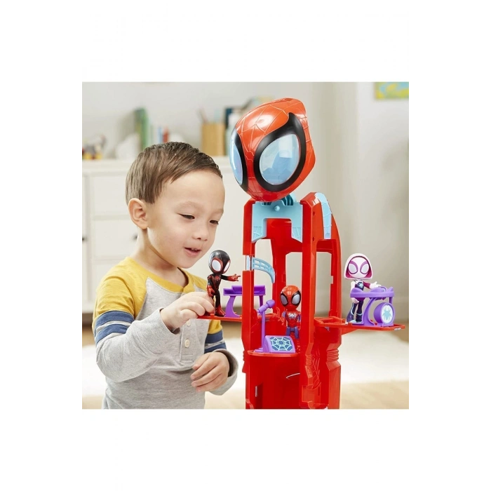 Spidey And His Amazing Friends Spider Crawl-r 2-in-1 Genel Merkez Oyun Seti