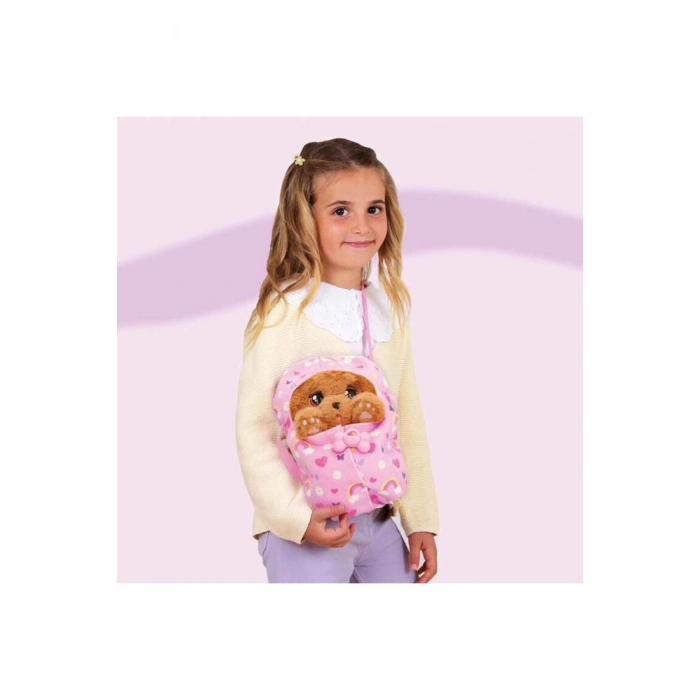 Baby Paws Sesli Yavru Köpek Peluş 20 cm BAW00000 - Cocker Pembe Çanta