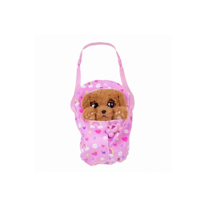 Baby Paws Sesli Yavru Köpek Peluş 20 cm BAW00000 - Cocker Pembe Çanta