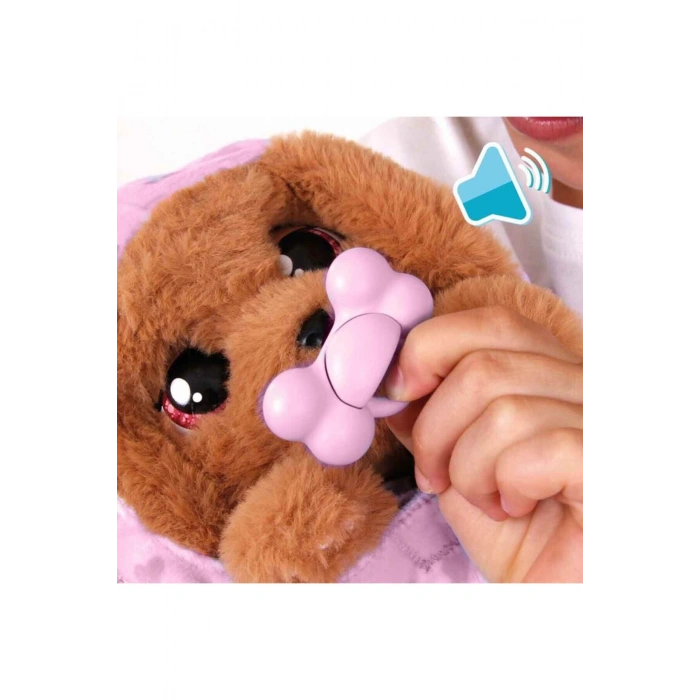 Baby Paws Sesli Yavru Köpek Peluş 20 cm BAW00000 - Cocker Pembe Çanta