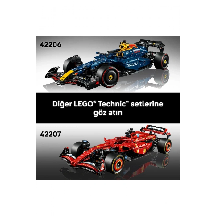 ® Technic Oracle Red Bull Racing RB20 F1 Araba 42206 - 18+ Yarış Arabası Modeli Yapım Seti (1639P)