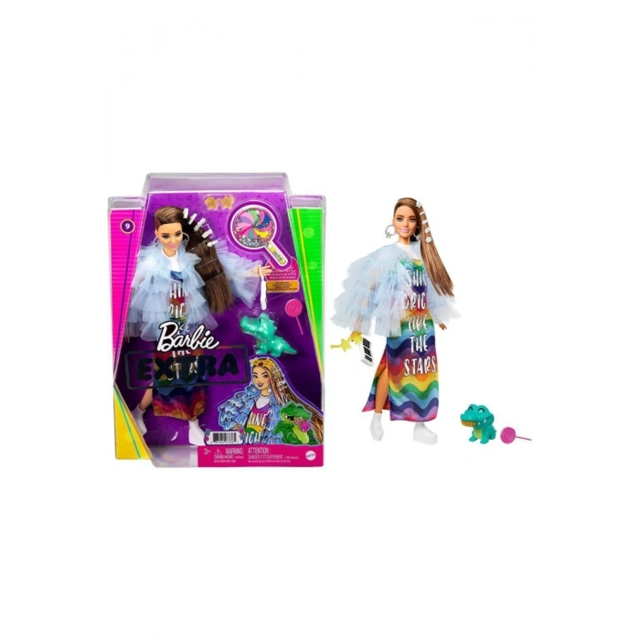 Barbie Extra Renkli Elbiseli Bebek Ve Hayvan Arkadaşı Timsah No:9 - Grn27-gyj78