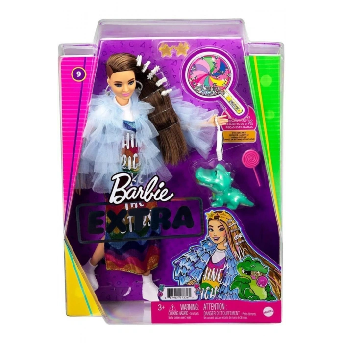 Barbie Extra Renkli Elbiseli Bebek Ve Hayvan Arkadaşı Timsah No:9 - Grn27-gyj78