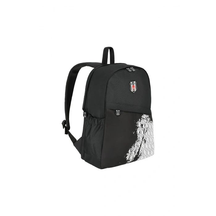 Me Okul Sırt Çantası Beşiktaş Gümüş Logo Detaylı 25336
