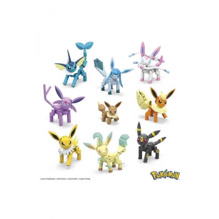 MEGA Pokémon™ - Eevee Dönüşümleri Yapı Seti, çocuklar için yapı oyuncakları GFV85