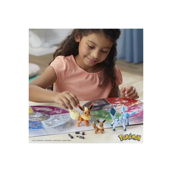 MEGA Pokémon™ - Eevee Dönüşümleri Yapı Seti, çocuklar için yapı oyuncakları GFV85