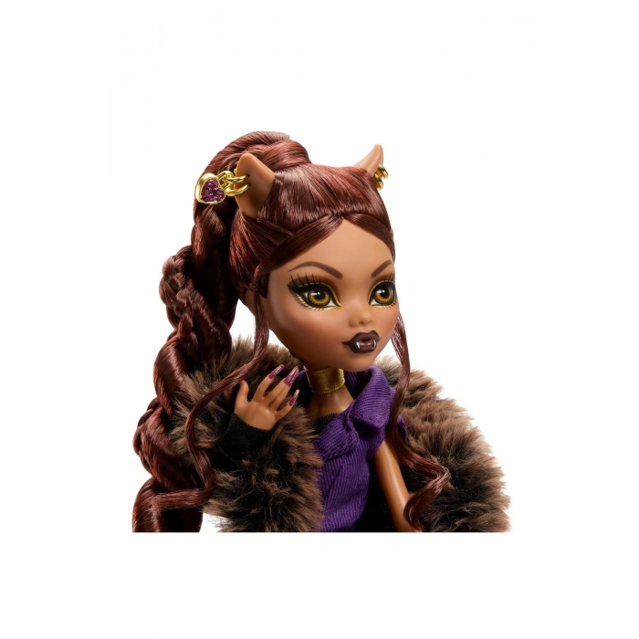 Clawdeen Wolf House of Wolf bebek, Şık kabanı ve özel aksesuarlarıyla JDR66