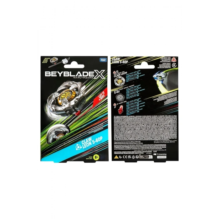 X Claw Leon 5-60P Fırlatıcı Dahil Dönüşlü Savaş Topaçı – Orijinal Takara Tomy