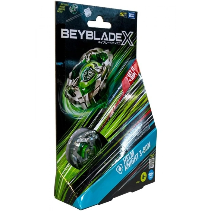 X Helm Knight 3-80N Başlangıç Seti – Takara Tomy Orijinal Metal + Fırlatıcı