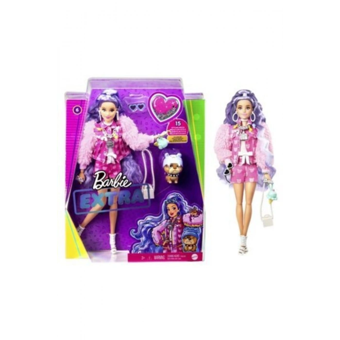 Extra Mor Saçlı Bebek