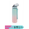 500ml Yeni Çift Renkli Sızdırmaz BPA İçermez Kilitlenebilir Kapaklı Motivasyonel Tritan Su Matarası