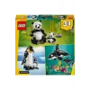 ® Creator 3’ü 1 Arada Vahşi Hayvanlar: Panda Ailesi 31165 - 8+ Yaratıcı Oyuncak Yapım Seti (626P)