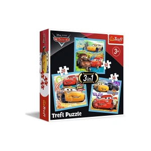 Preparations For The Race, Disney Car 3, 3lü 20 36 50 Parça Yapboz