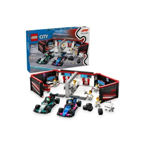 ® City F1® Garajı ve Mercedes-AMG ve Alpine Arabaları 60444 - 7+ Yaratıcı Oyuncak Yapım Seti (678P)