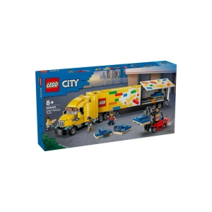 City Sarı Dağıtım Kamyonu 60440 - 8 Yaş ve Üzeri Çocuklar için Yaratıcı Oyuncak Yapı