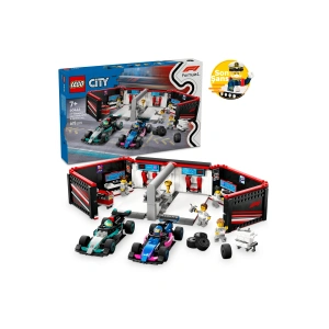 ® City F1® Garajı ve Mercedes-AMG ve Alpine Arabaları 60444 - 7+ Yaratıcı Oyuncak Yapım Seti (678P)