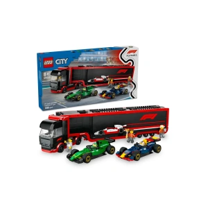 ® City RB20 ve AMR24 F1® Arabalı F1® Kamyonu 60445 - 8+ Yaratıcı Oyuncak Yapım Seti (1086)