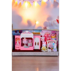 Mini Tavşan Ailesi Büyük Moda Dükkanı
