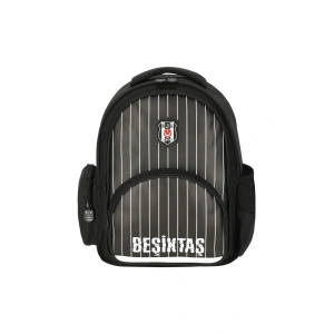 BEŞİKTAŞ Official Lisanslı İNCE ÇUBUK DESENLİ SUNİ DERİ OKUL ÇANTASI 25352