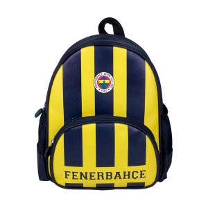 Lisanslı Sarı Lacivert Orijinal Suni Deri Anaokulu Çantası