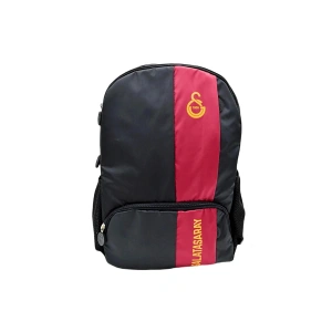 Galatasaray Kırmızı Şerit Üç Gözlü Okul Çantası Siyah / 24539