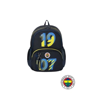 Lisanslı Traftar 3 Bölmeli 3D 1907 Baskılı Suni Deri Okul Sırt Çantası 25743