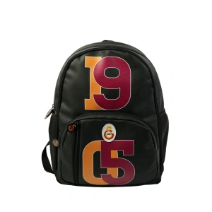 Lisanslı 1905 Detaylı Siyah Orijinal Suni Deri Okul Çantası