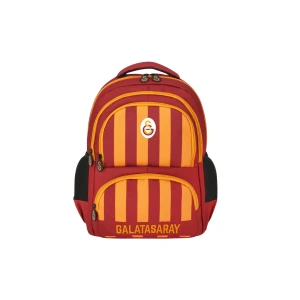 Sarı Kırmızı Çubuklu Okul Çantası