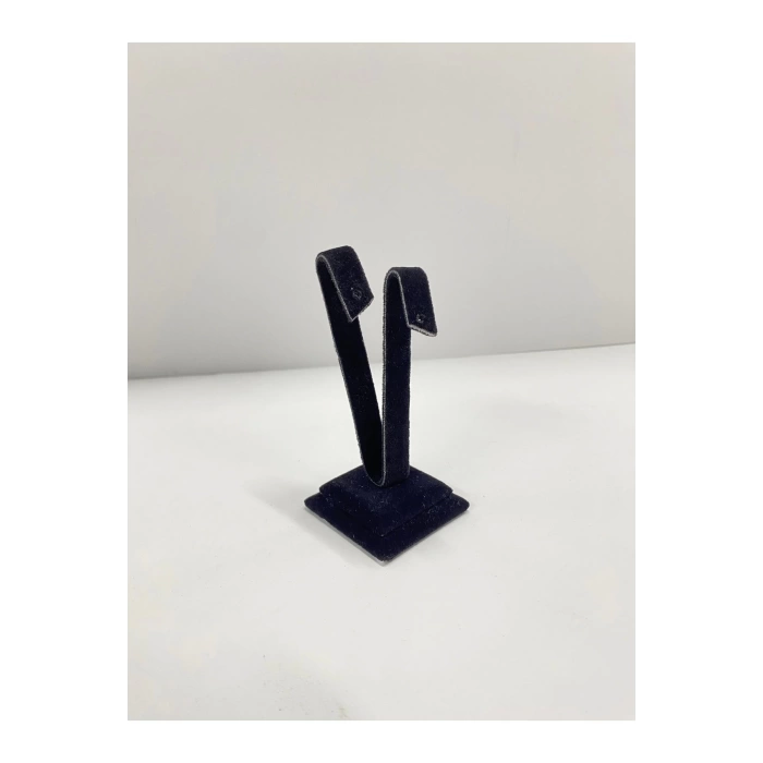 Yerli Üretim Süet Kumaş Siyah Renk 10 Cm Küpe Sergileme Aksesuar