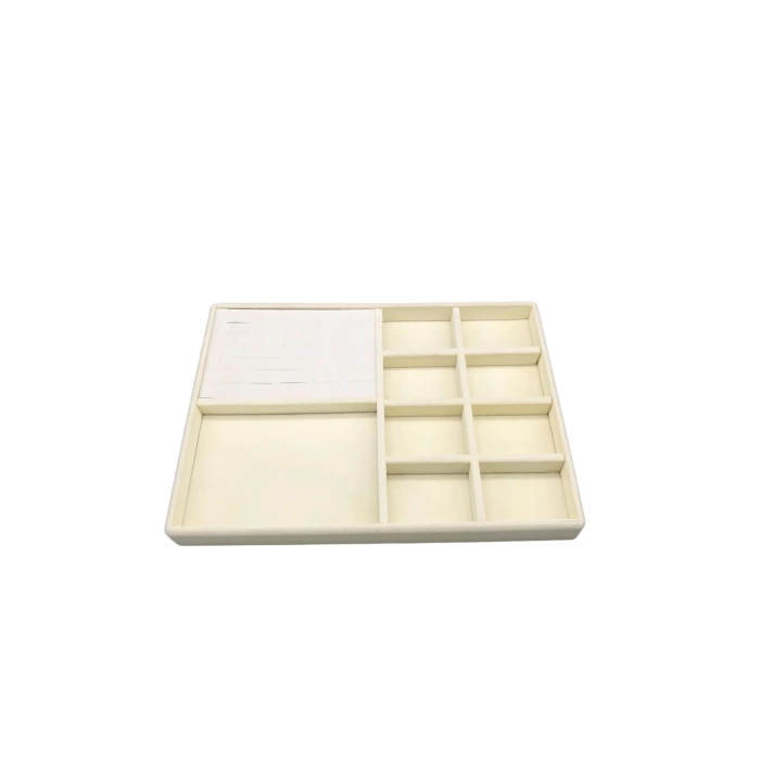 Sidney Model Süet Kumaş Krem Renk 34/24 Cm Takı Sergileme Standı